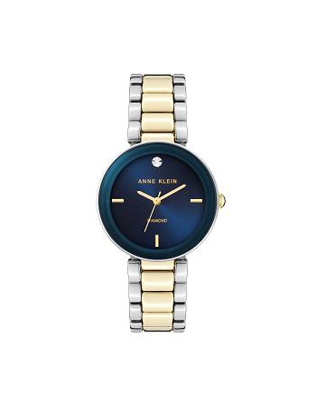 Anne Klein Diamond Dial Bracelet Watch Best Sellers Navy | MAUHR16303