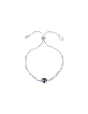 Anne Klein Heart Slider Bracelet Silver | AUICD99934