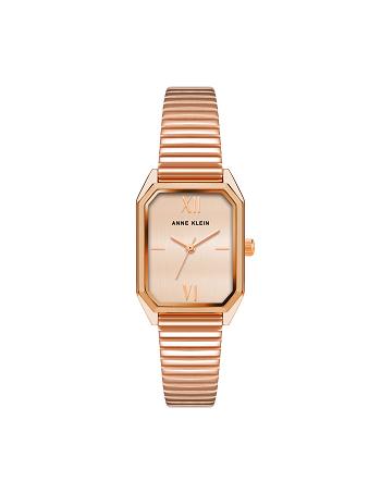 Anne Klein Iconic Octagonal Case Bracelet Watch Metals Rose / Gold | AUNEJ54455