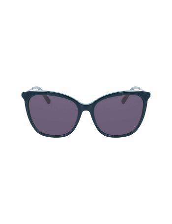 Anne Klein Oversized Sunglasses Square Turquoise | AUQAV24991
