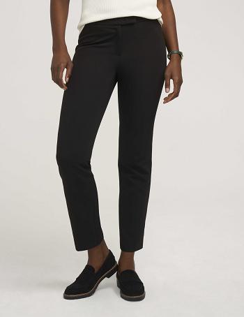 Anne Klein Petite Anne Contour Stretch Bowie Pant Bottoms Black | FAUHY85143