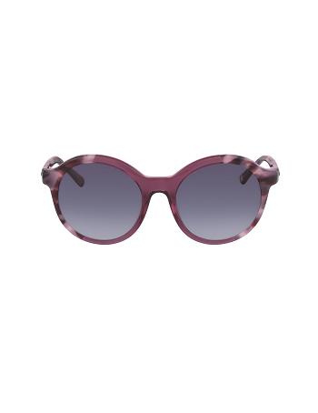 Anne Klein Plum Frame Sunglasses Round Purple | EAUHC95547