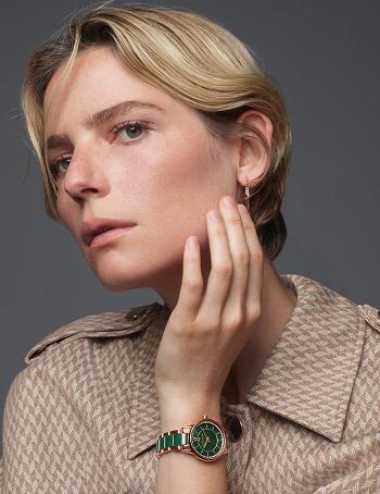 Anne Klein Premium Crystal Bracelet Watch Ceramics Green | AUJKU22769