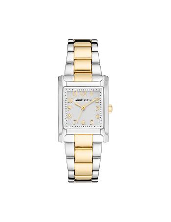 Anne Klein Square Case Bracelet Watch Metals Silver / Gold | AUNZX51229