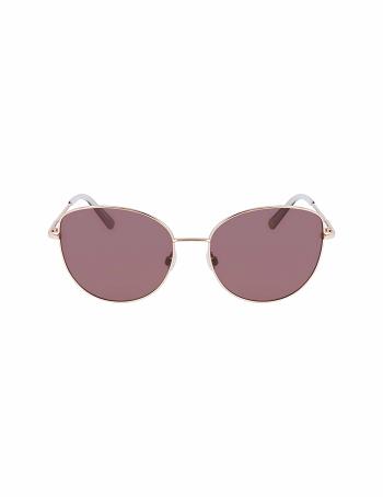 Anne Klein Trendy Sunglasses Round Gold | AUJBT32297