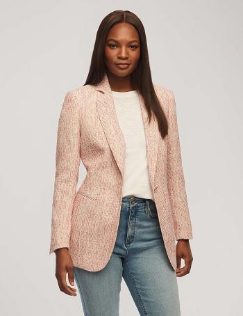 Anne Klein Tweed One Button With Notch Collar Blazers Multicolor | AUZPD73314